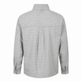 Plaid Embroidered Turn-down Collar Loose Casual Versatile Long Sleeve Shirt